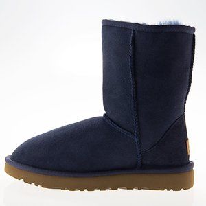 UGG Classic Short Suede Boot in Navy